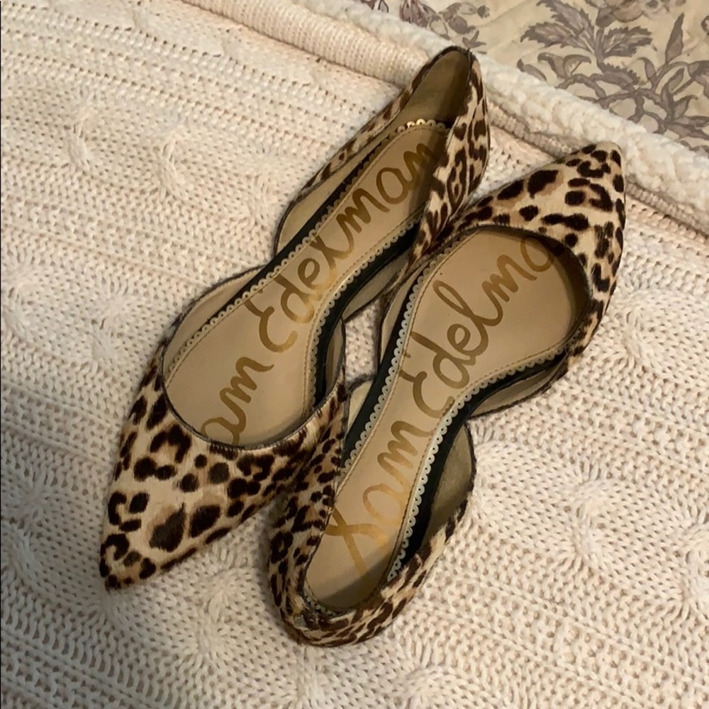 Sam Edelman leopard flats size 8